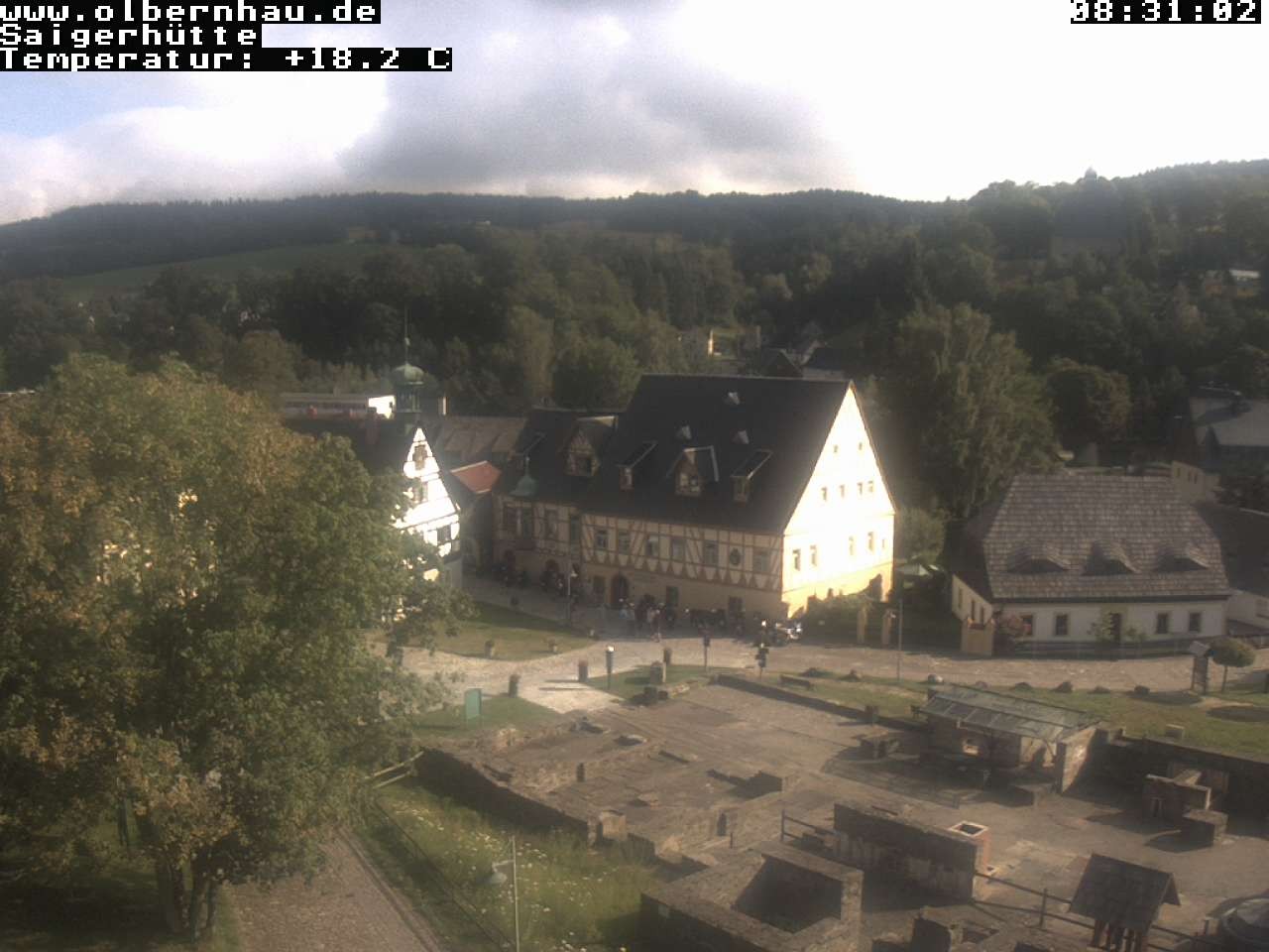 Archiv Foto Webcam Blick auf die Saigerhütte Olbernhau