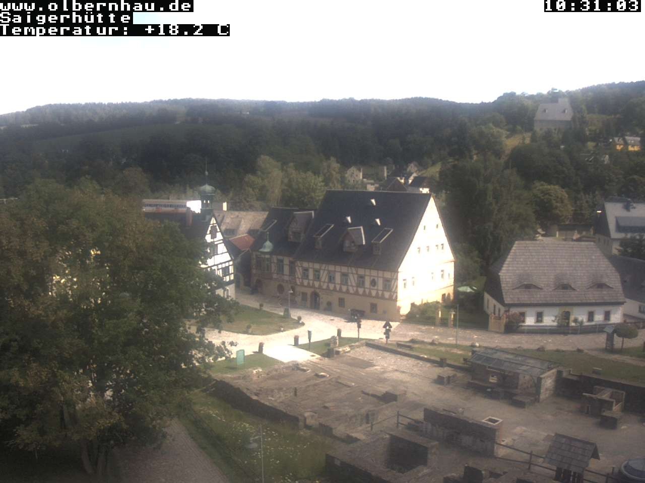 Archiv Foto Webcam Blick auf die Saigerhütte Olbernhau