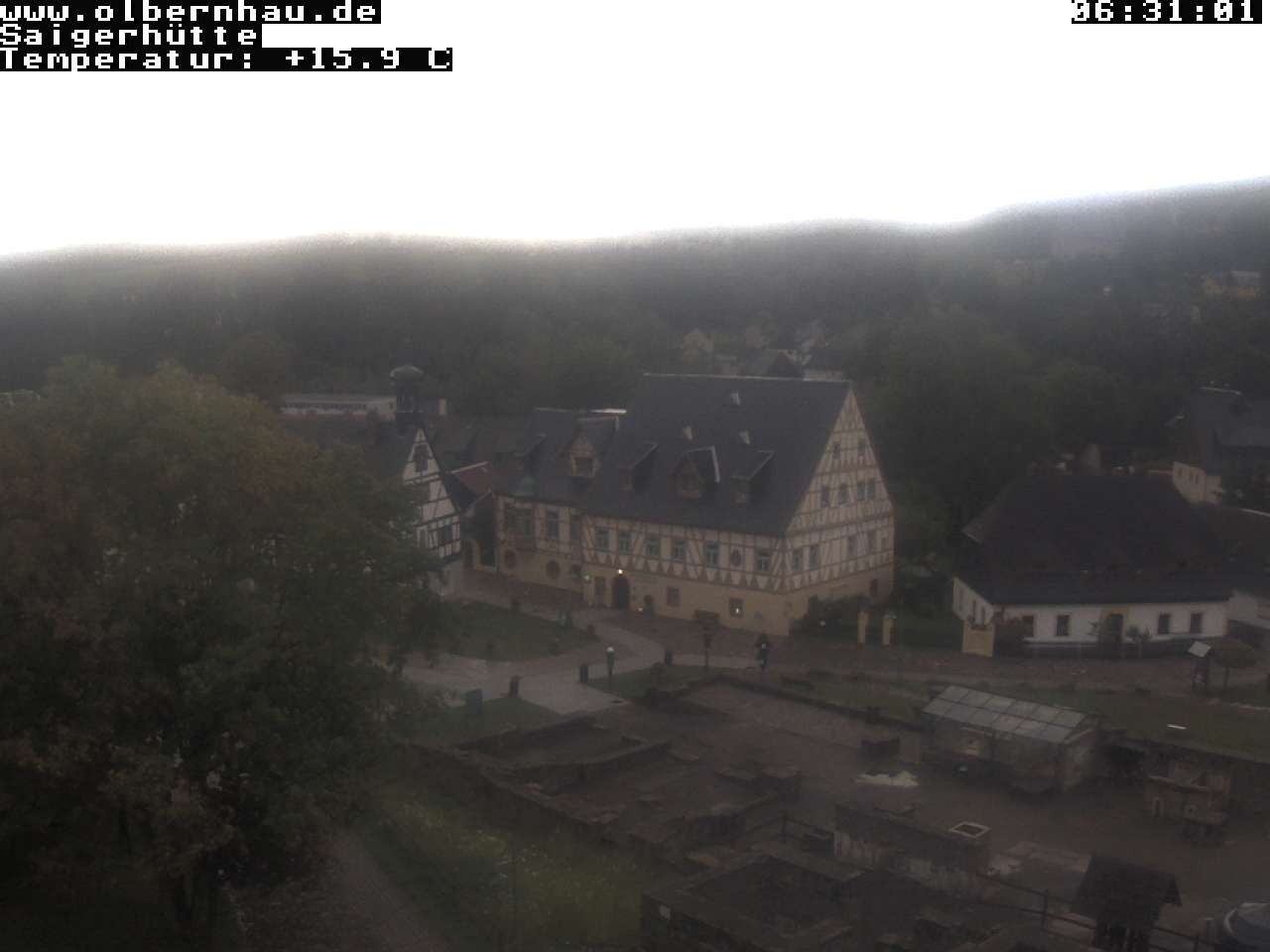 Archiv Foto Webcam Blick auf die Saigerhütte Olbernhau