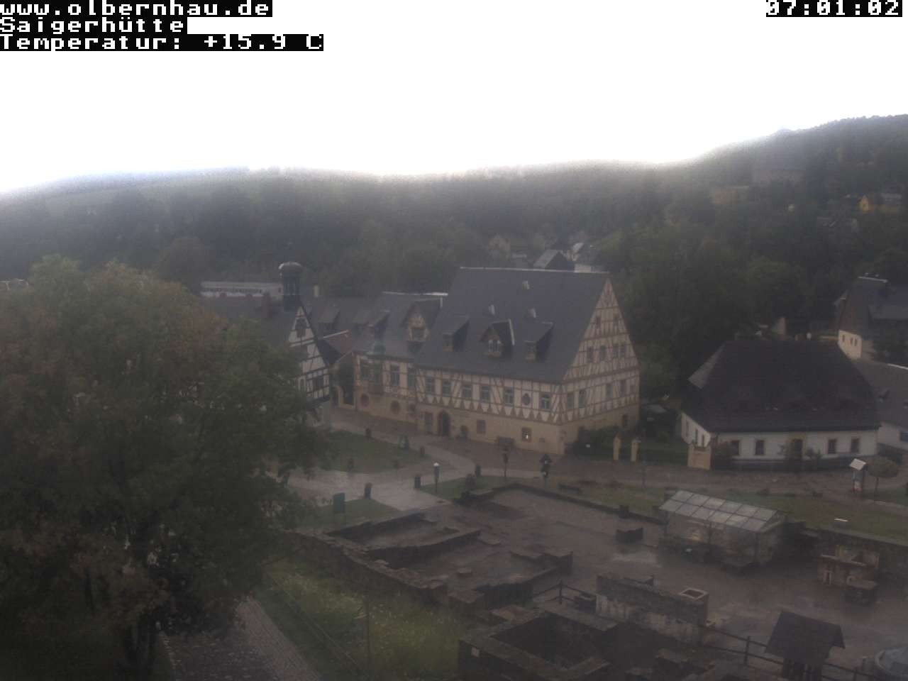 Archiv Foto Webcam Blick auf die Saigerhütte Olbernhau