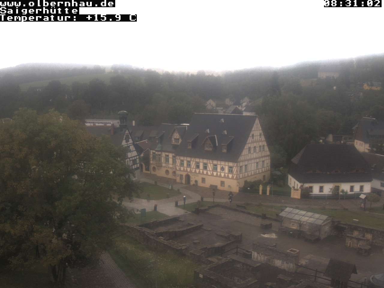 Archiv Foto Webcam Blick auf die Saigerhütte Olbernhau