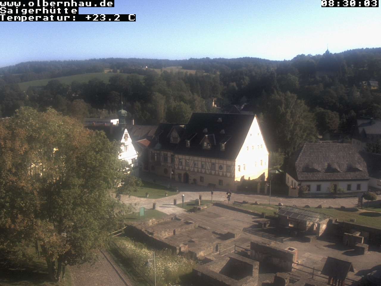 Archiv Foto Webcam Blick auf die Saigerhütte Olbernhau