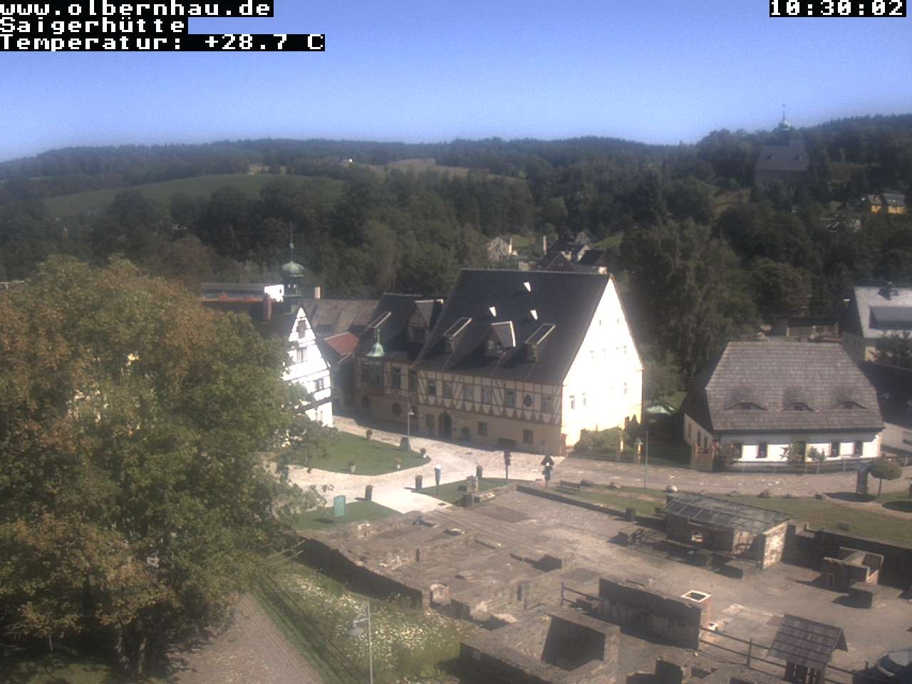 Archiv Foto Webcam Blick auf die Saigerhütte Olbernhau