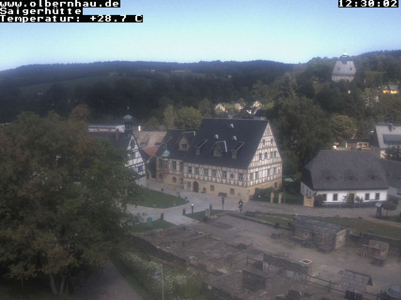 Archiv Foto Webcam Blick auf die Saigerhütte Olbernhau