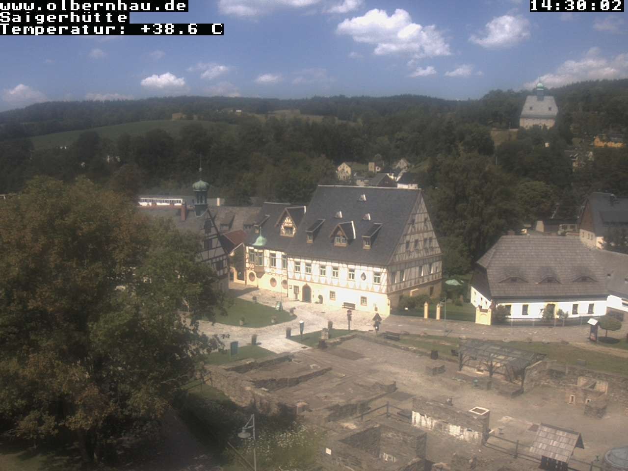 Archiv Foto Webcam Blick auf die Saigerhütte Olbernhau