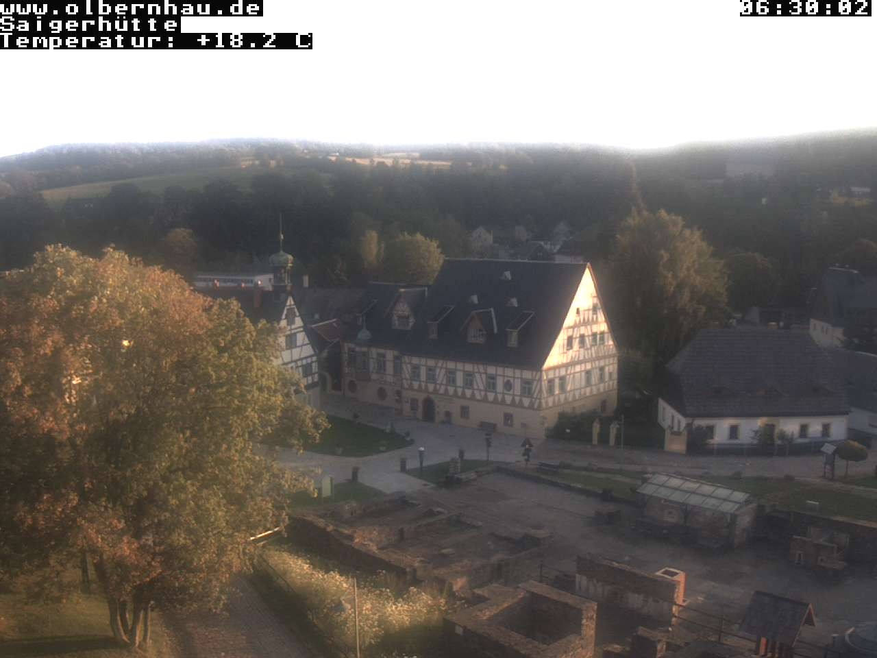 Archived image Webcam Saigerhütte Olbernhau (Museum)