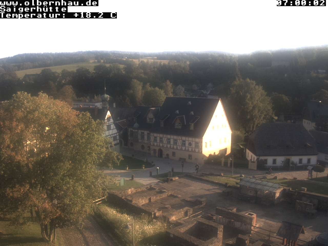 Archived image Webcam Saigerhütte Olbernhau (Museum)