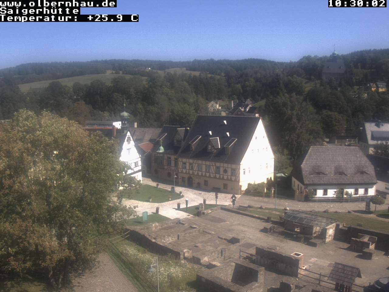 Archived image Webcam Saigerhütte Olbernhau (Museum)