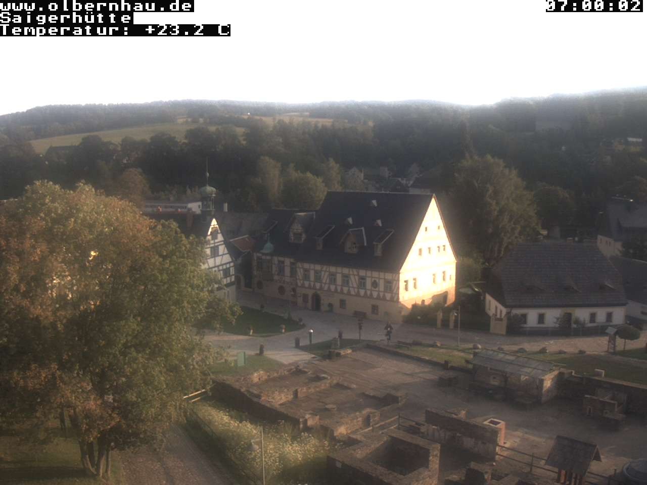 Archiv Foto Webcam Blick auf die Saigerhütte Olbernhau