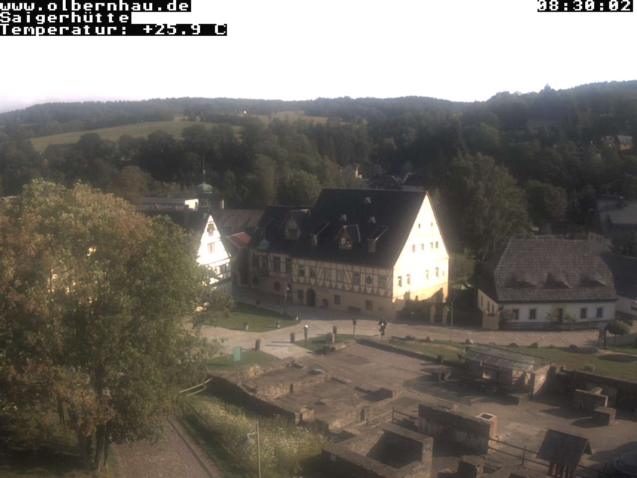 Archiv Foto Webcam Blick auf die Saigerhütte Olbernhau