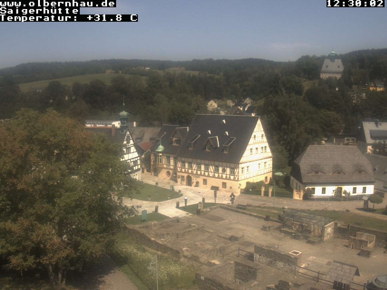 Archiv Foto Webcam Blick auf die Saigerhütte Olbernhau