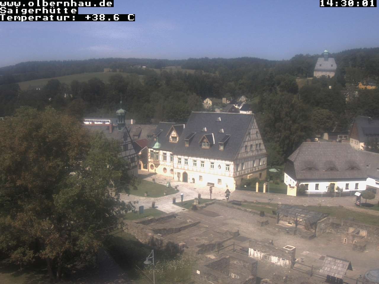 Archiv Foto Webcam Blick auf die Saigerhütte Olbernhau
