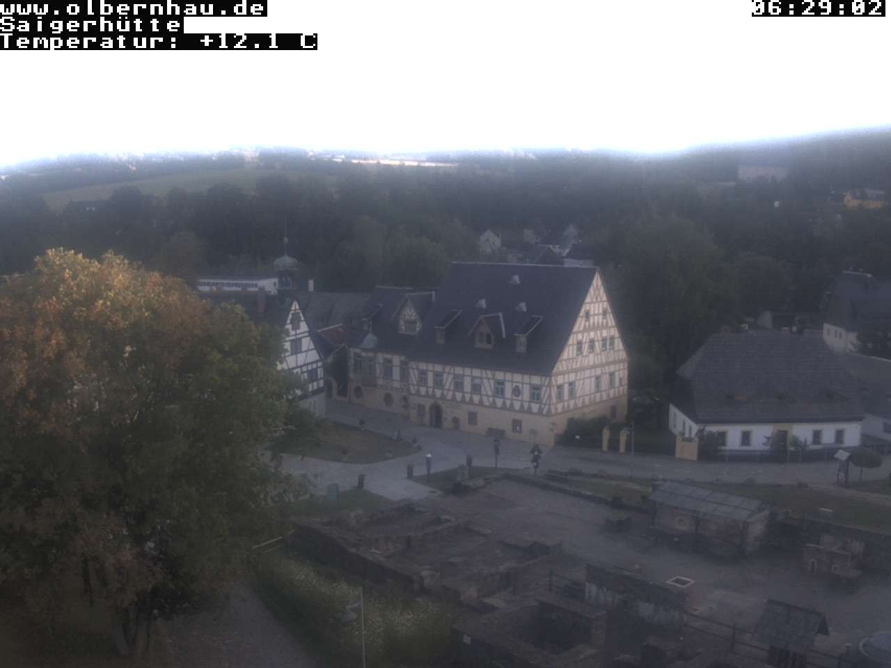 Archiv Foto Webcam Blick auf die Saigerhütte Olbernhau