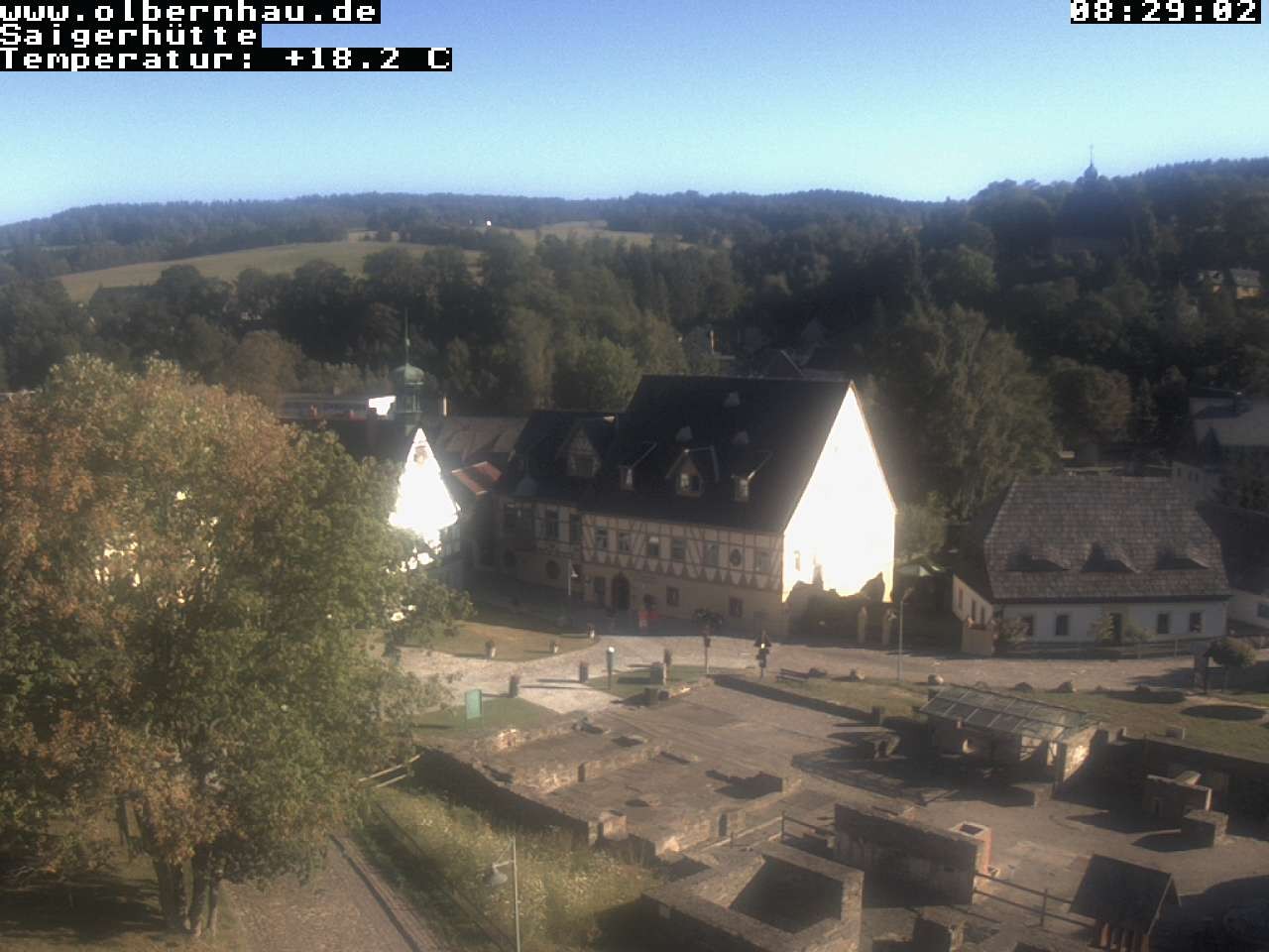 Archiv Foto Webcam Blick auf die Saigerhütte Olbernhau