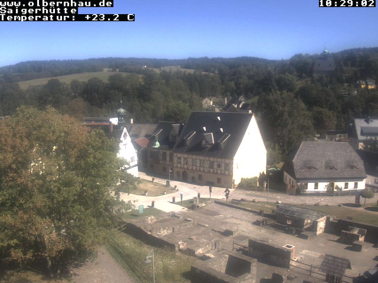 Archiv Foto Webcam Blick auf die Saigerhütte Olbernhau