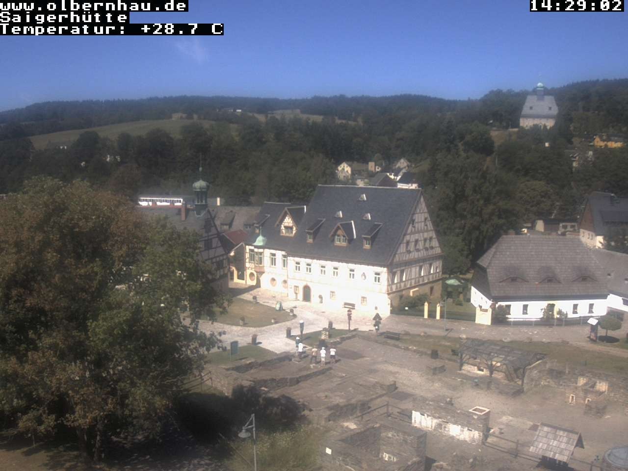 Archiv Foto Webcam Blick auf die Saigerhütte Olbernhau
