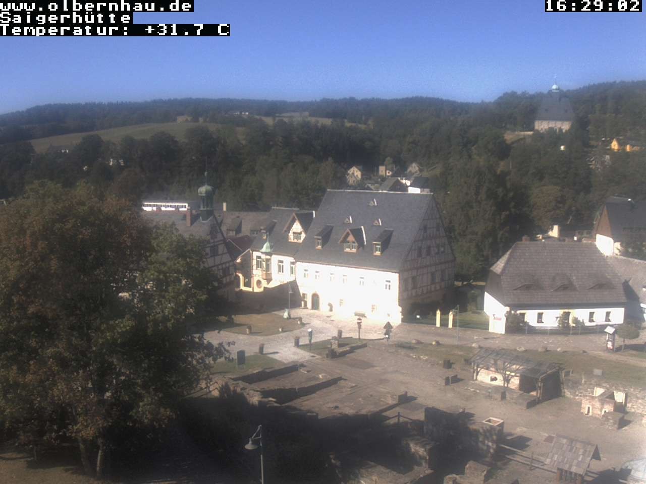 Archiv Foto Webcam Blick auf die Saigerhütte Olbernhau