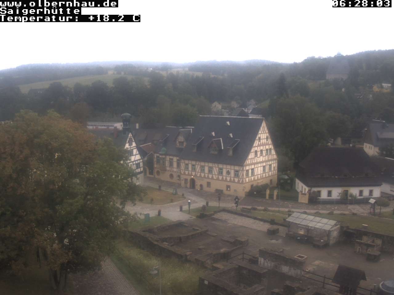 Archived image Webcam Saigerhütte Olbernhau (Museum)