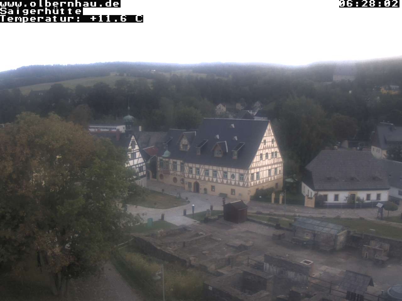 Archiv Foto Webcam Blick auf die Saigerhütte Olbernhau