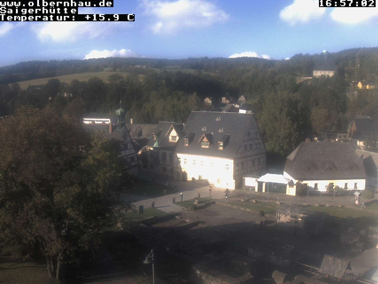Archiv Foto Webcam Blick auf die Saigerhütte Olbernhau