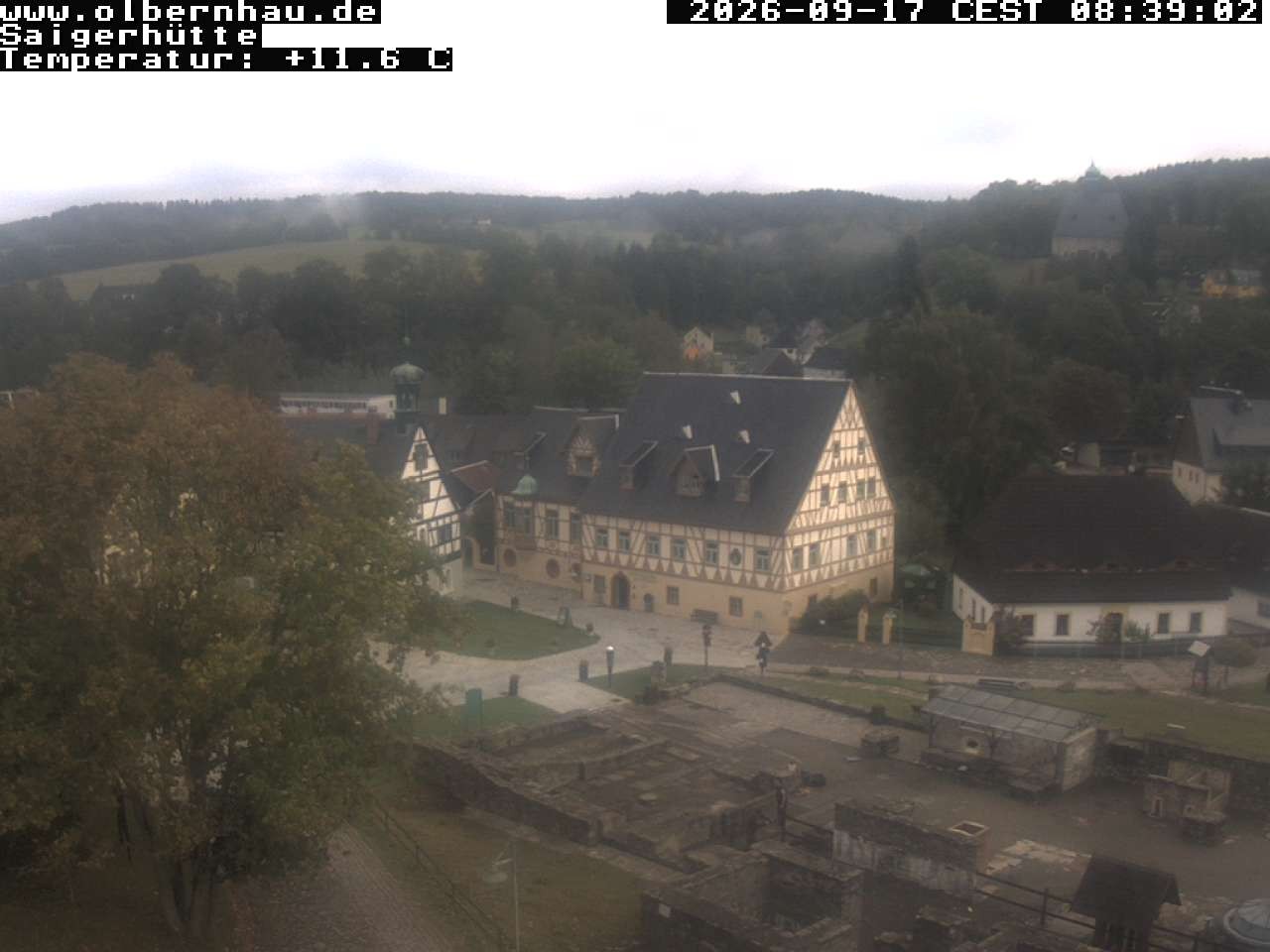 Archived image Webcam Saigerhütte Olbernhau (Museum)