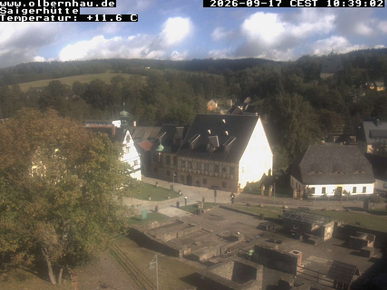 Archived image Webcam Saigerhütte Olbernhau (Museum)