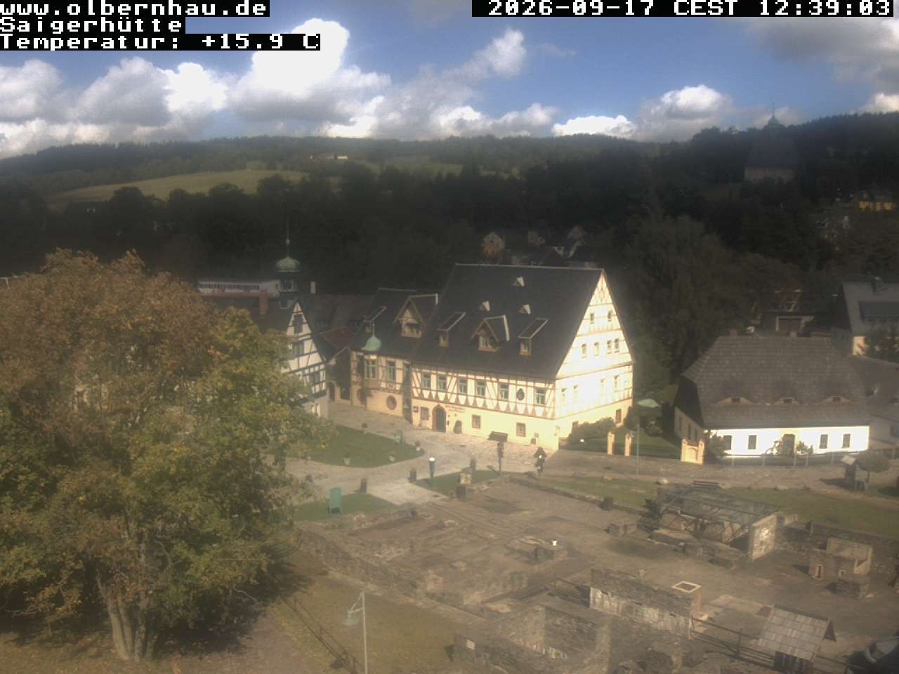 Archived image Webcam Saigerhütte Olbernhau (Museum)