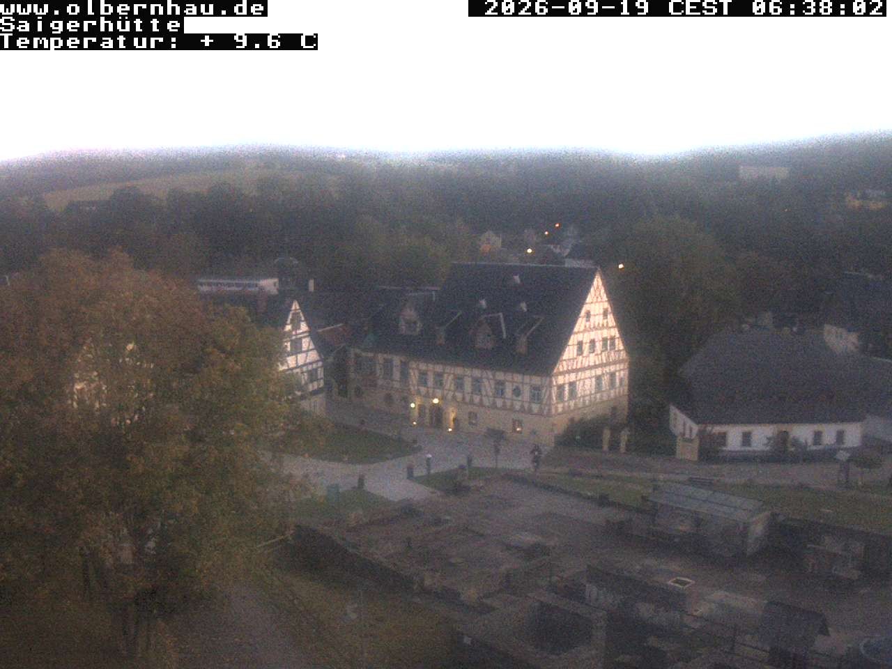 Archiv Foto Webcam Blick auf die Saigerhütte Olbernhau