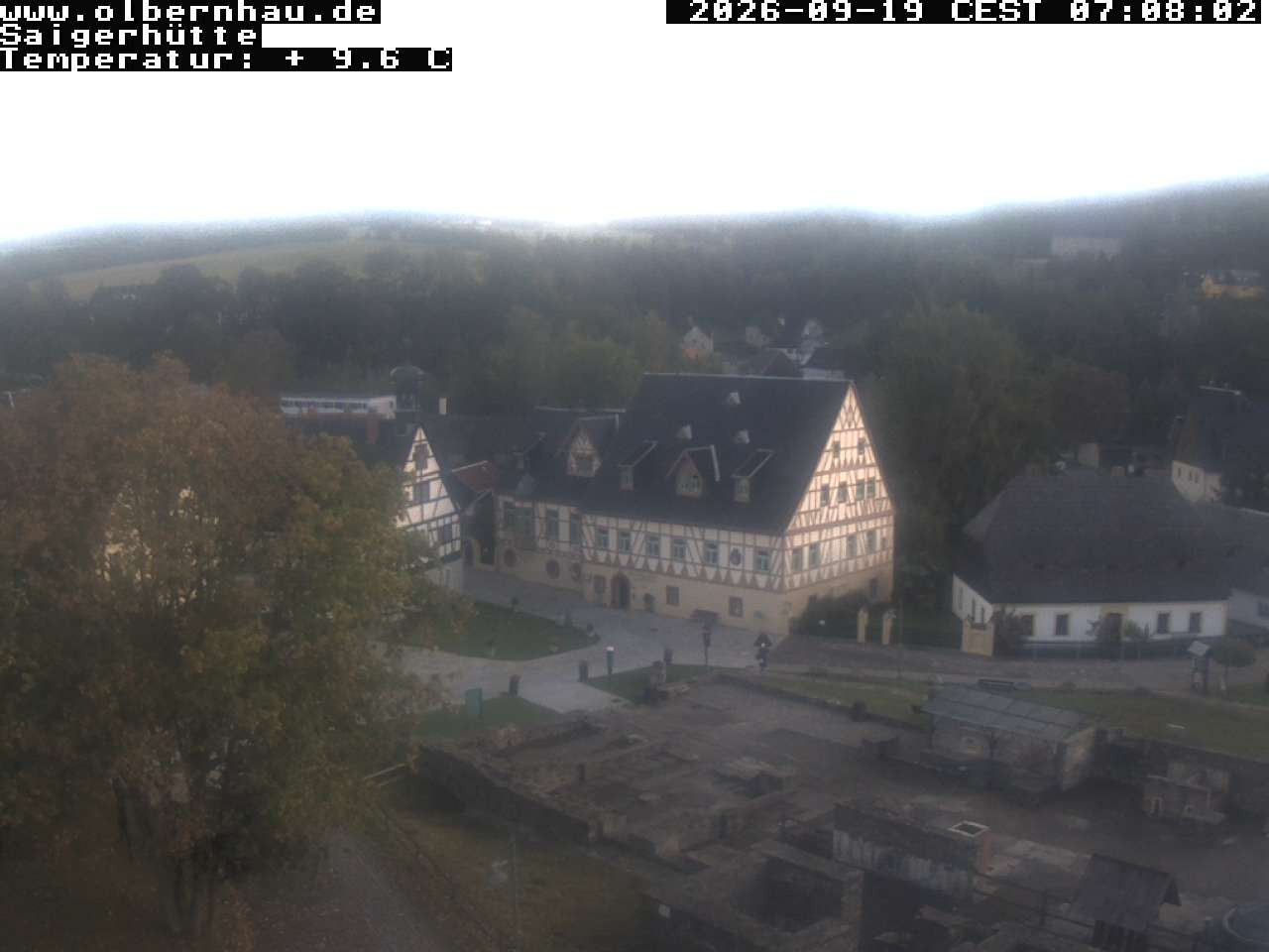 Archiv Foto Webcam Blick auf die Saigerhütte Olbernhau