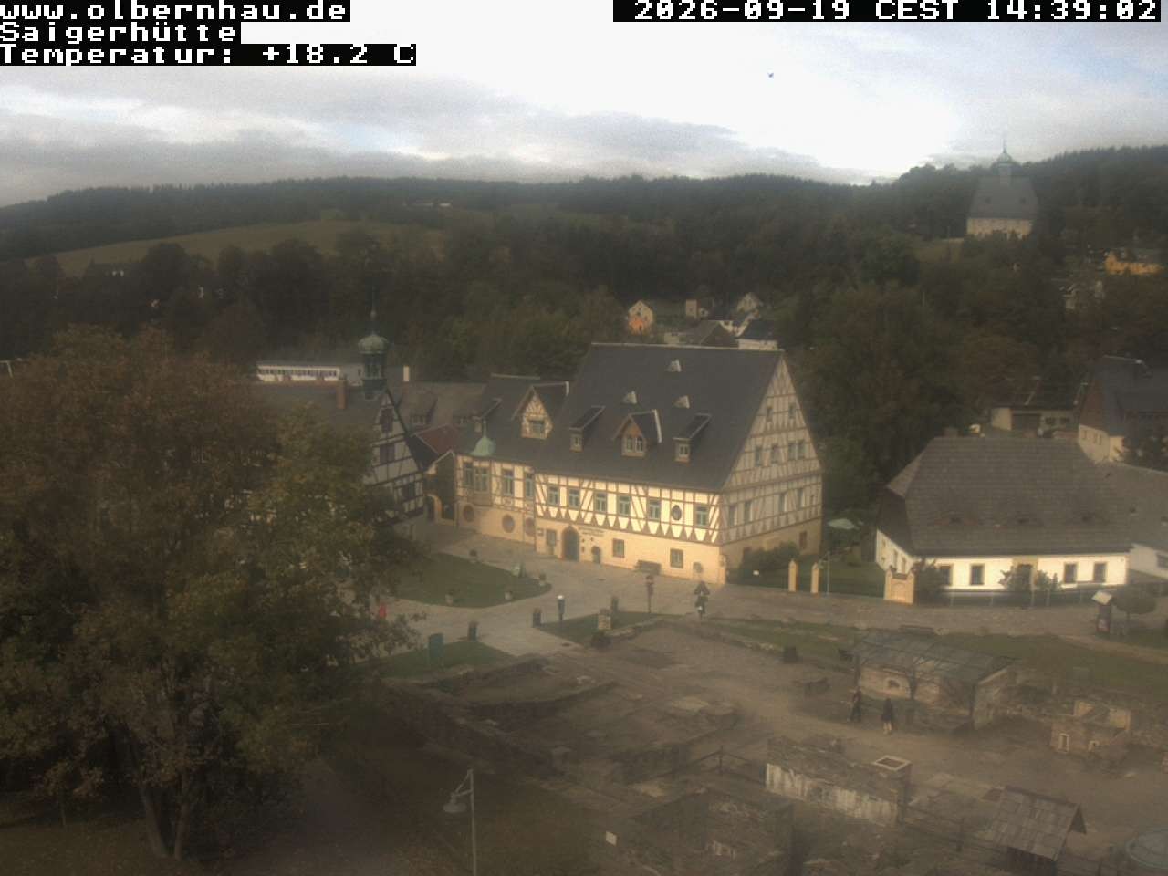Archiv Foto Webcam Blick auf die Saigerhütte Olbernhau