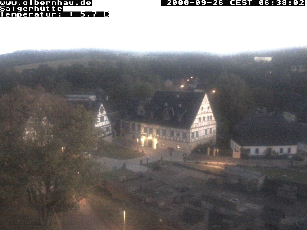 Archiv Foto Webcam Blick auf die Saigerhütte Olbernhau
