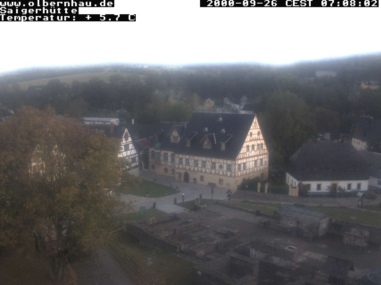 Archiv Foto Webcam Blick auf die Saigerhütte Olbernhau