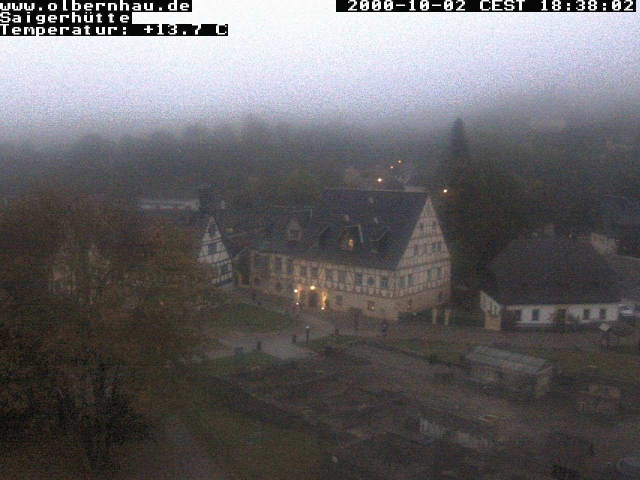 Archived image Webcam Saigerhütte Olbernhau (Museum)
