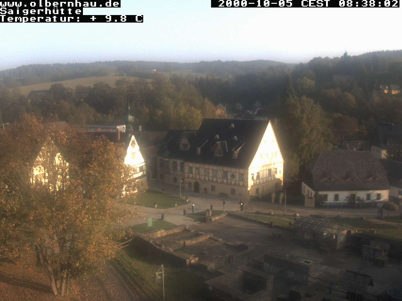 Archiv Foto Webcam Blick auf die Saigerhütte Olbernhau