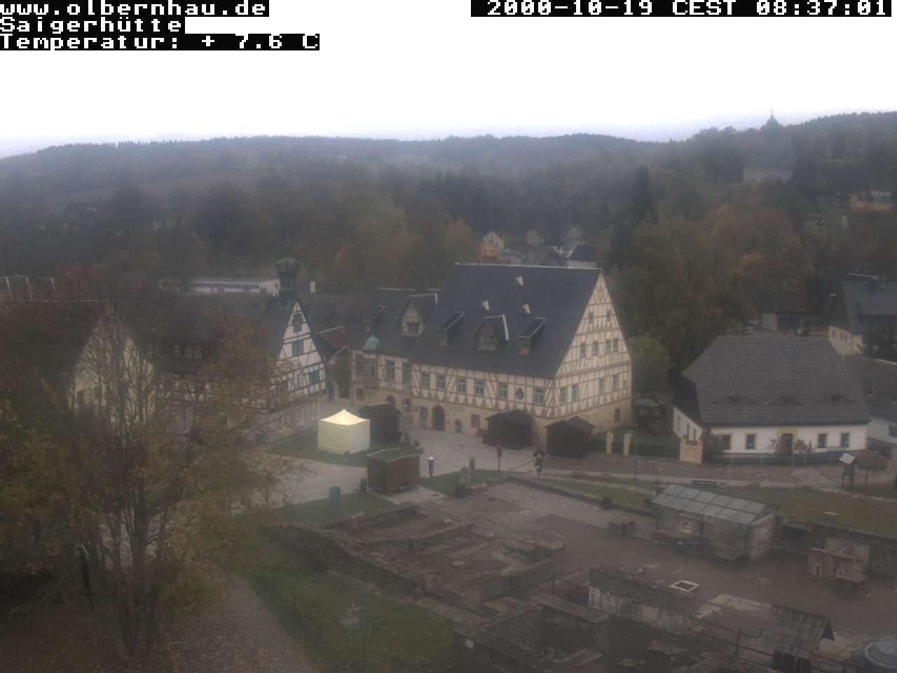 Archiv Foto Webcam Blick auf die Saigerhütte Olbernhau