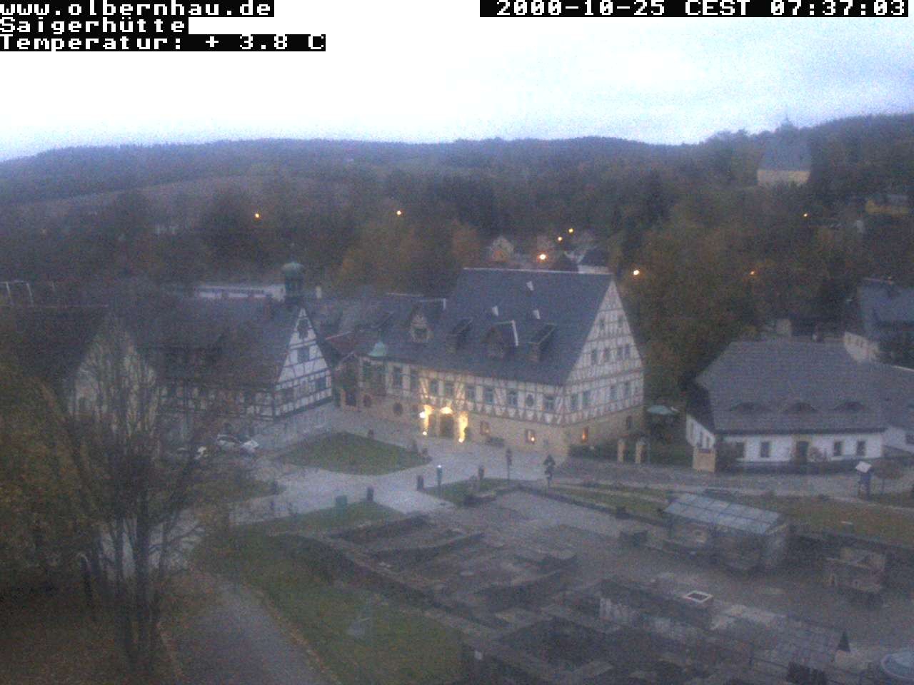 Archiv Foto Webcam Blick auf die Saigerhütte Olbernhau