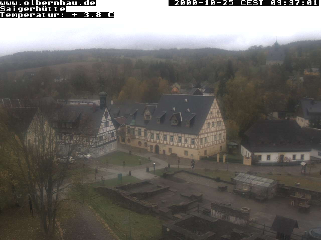 Archiv Foto Webcam Blick auf die Saigerhütte Olbernhau