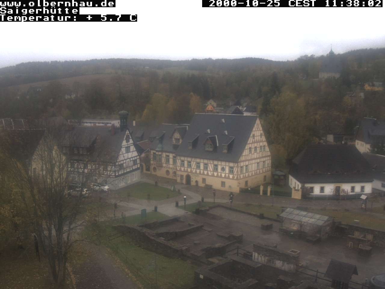 Archiv Foto Webcam Blick auf die Saigerhütte Olbernhau