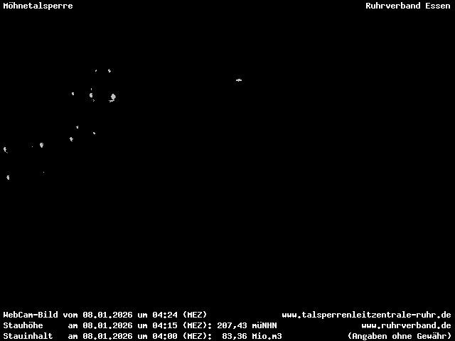 Archiv Foto Webcam Sperrmauer mit Blick auf den Möhnesee in Günne