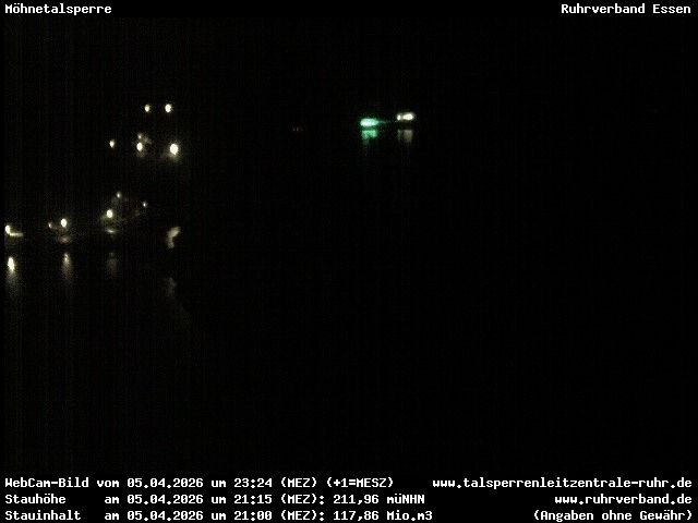 Archiv Foto Webcam Sperrmauer mit Blick auf den Möhnesee in Günne