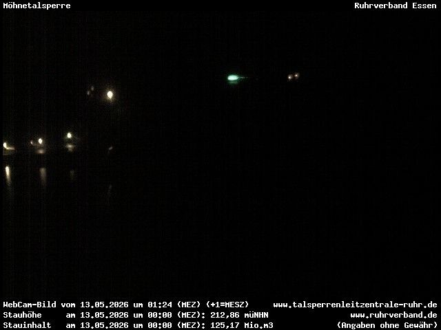Archiv Foto Webcam Sperrmauer mit Blick auf den Möhnesee in Günne