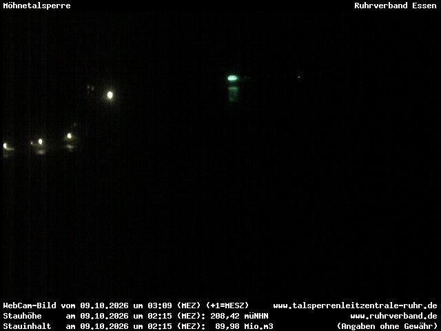 Archiv Foto Webcam Sperrmauer mit Blick auf den Möhnesee in Günne