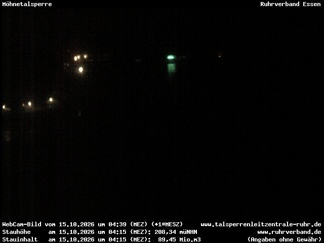 Archiv Foto Webcam Sperrmauer mit Blick auf den Möhnesee in Günne