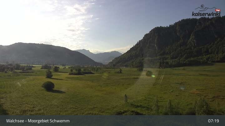 Archived image Webcam Schwemm Moorland by Lake Walchsee