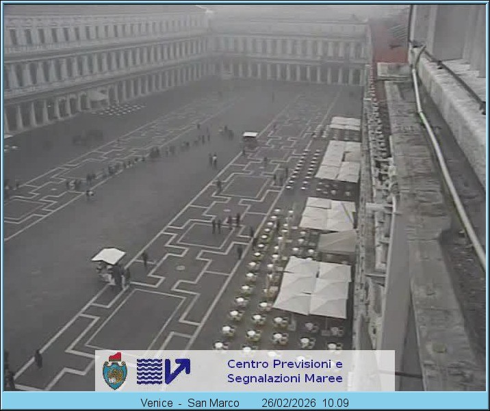 Archiv Foto Webcam Blick auf den Markusplatz in Venedig