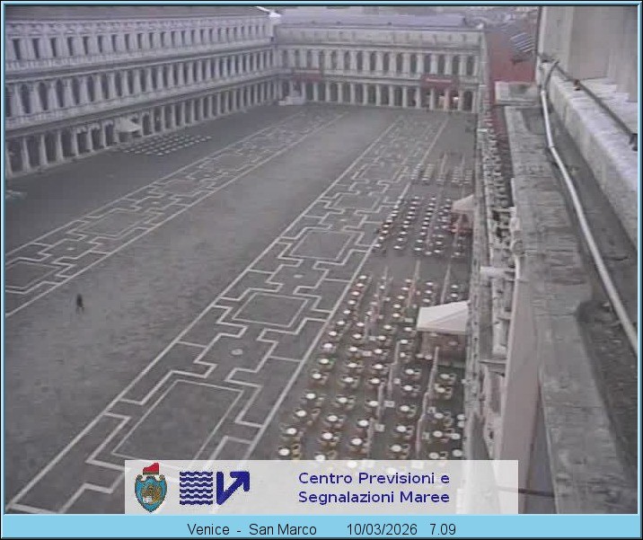 Archiv Foto Webcam Blick auf den Markusplatz in Venedig