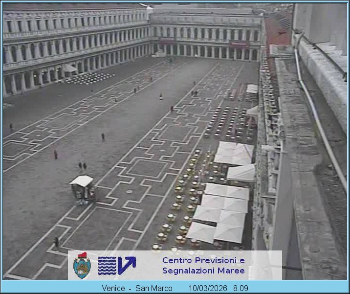 Archiv Foto Webcam Blick auf den Markusplatz in Venedig