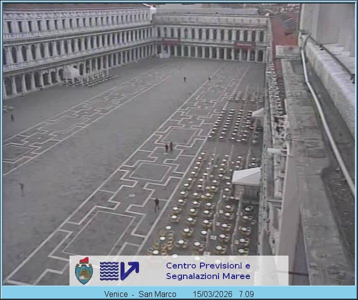 Archiv Foto Webcam Blick auf den Markusplatz in Venedig