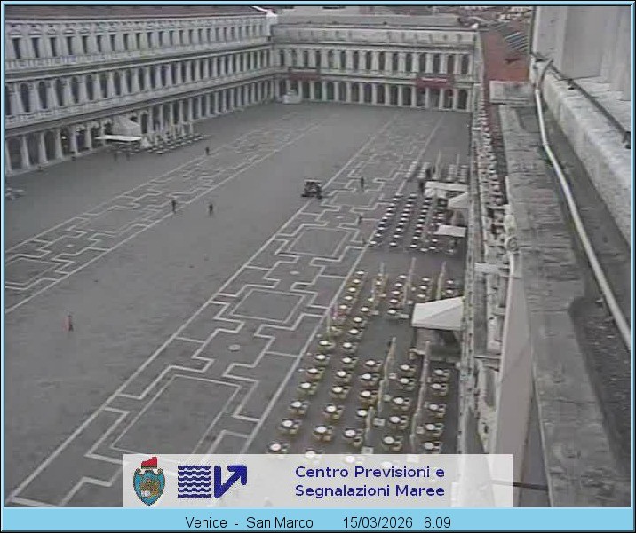 Archiv Foto Webcam Blick auf den Markusplatz in Venedig
