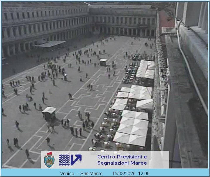 Archiv Foto Webcam Blick auf den Markusplatz in Venedig